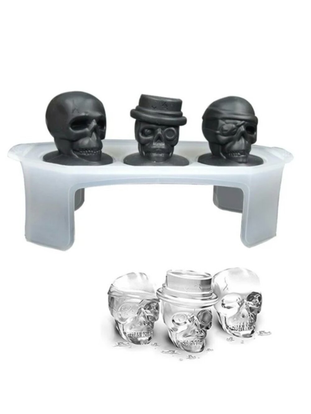 💀✨🧊 Chill like a Villain with these Skull Ice Molds 🧊✨💀